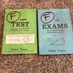 Chronicle Books Green and Teal Paperback Humor Book Pair